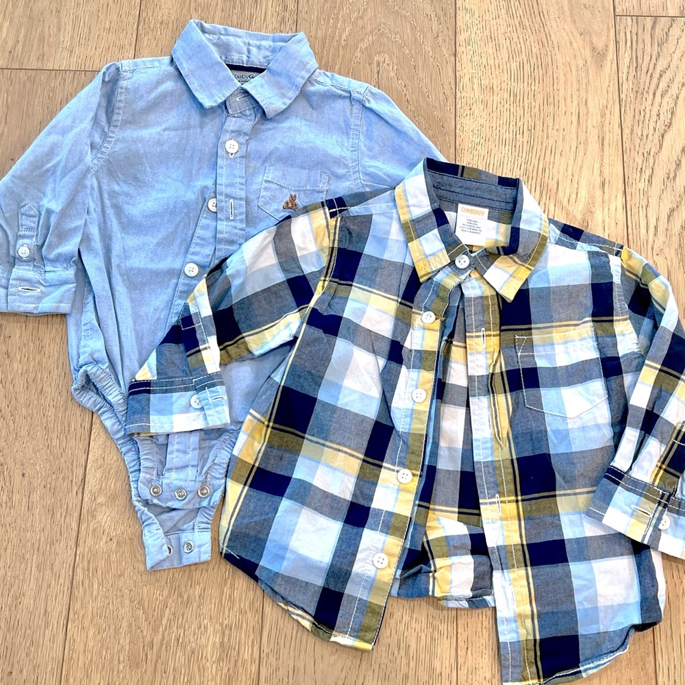 12 month, 18 months shirts, gap, and gymboree